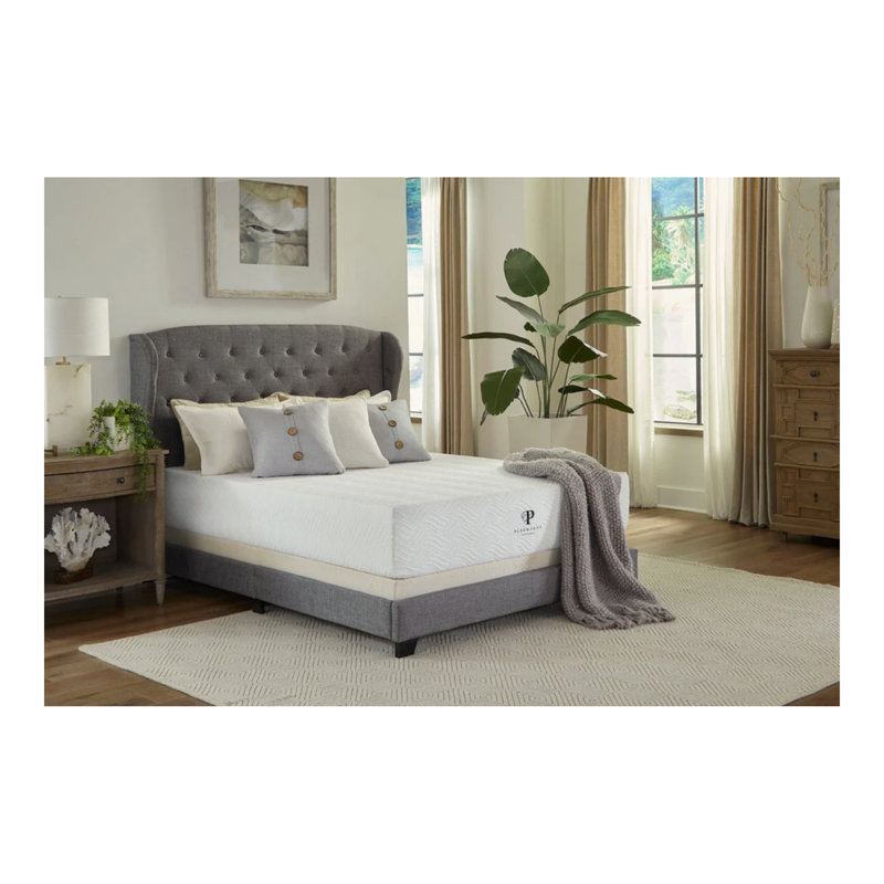 PlushBeds 10" Medium-Firm Eco Bliss Hybrid Latex Mattress, Queen