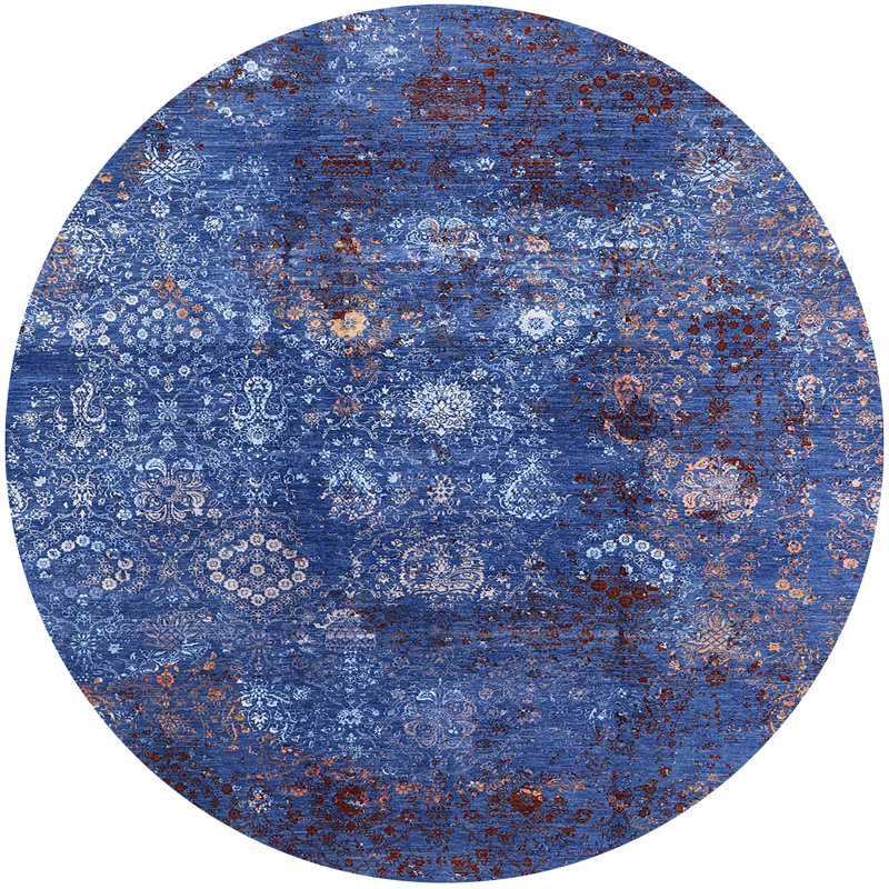 Moroccan Indoor Rug, Round 6'