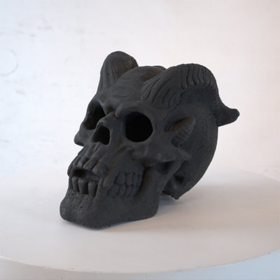 Colfin Fireproof Human Skull for Fire Pits