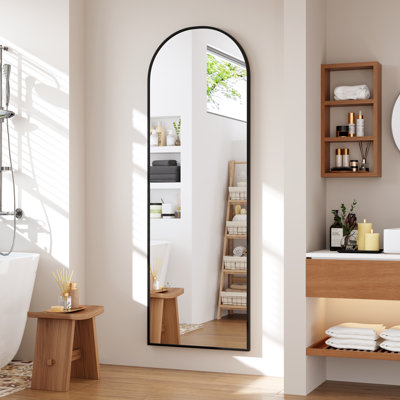 Arched Full Length Mirror 65"x 22" Full Body Mirror Floor Mirror Wall Mounted Mirror Freestanding Full Size Mirror Leaning Against Wall Large Tall Mir