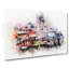 Galata Tower in Istanbul Turkey in Abstract - Wrapped Canvas-55314149