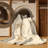 Machine Washable Hartsdale July 4Th Modern & Contemporary Abstract Rug in Beige – Beige Binding-533496943