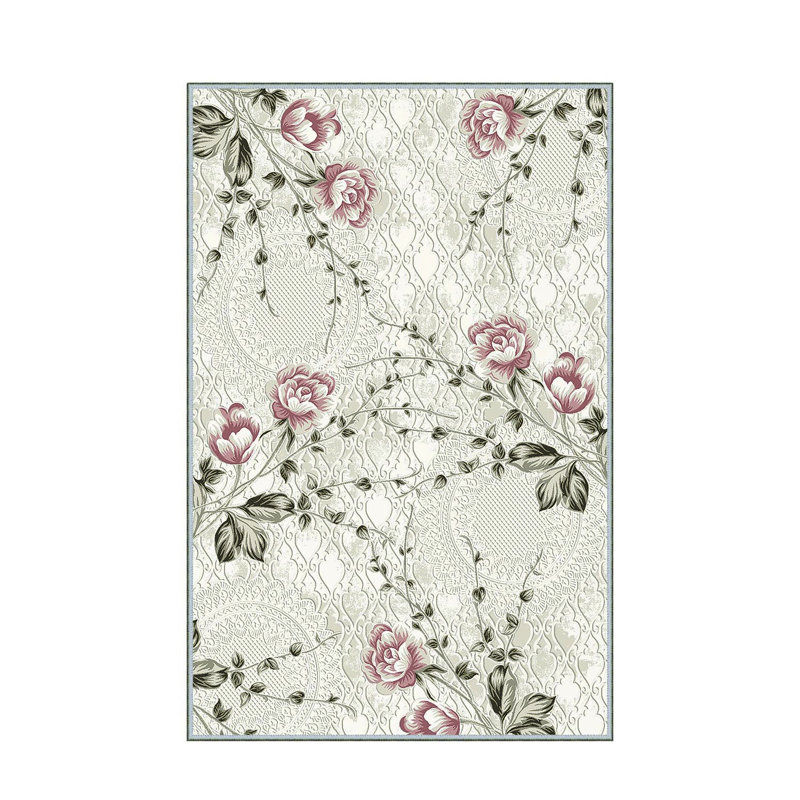 Tapis brun / vert en polyester touffeté à la machine Duxbury, Rectangle 5 pi 3 po x 7 pi 7 po