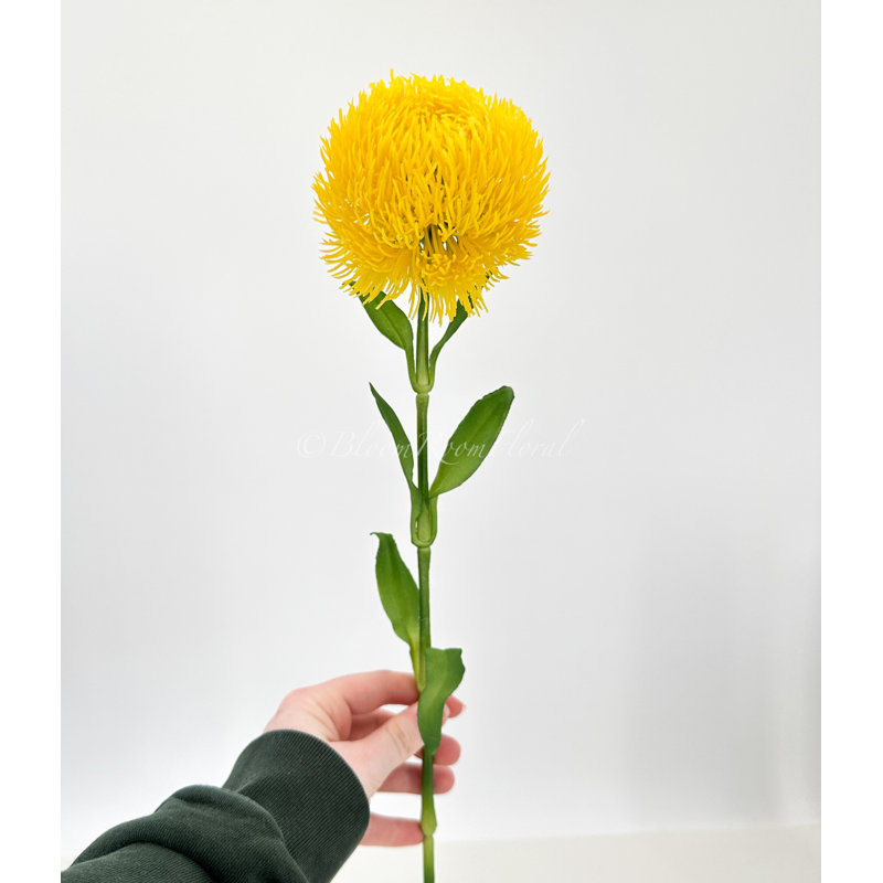 Real Touch Dianthus 1 tige, Jaune