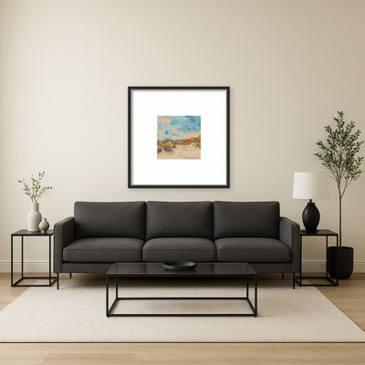 «Mesa Bluff I» par June Erica Vess, reproduction d'art encadrée sur bois