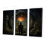Mystic Flora Man Walking To Mystic Forest I - Abstract Landscape, art mural-519000067-519000065