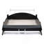 Lit plateforme double en forme de voiture de course avec roues, rouge-1124163159