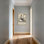 Paon dans la salle de bain, ensemble de 1 reproduction d'art sur toile tendue sur toile