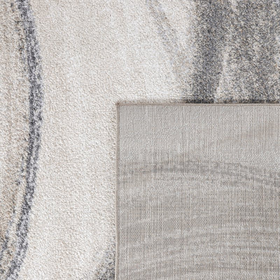 Tapis moderne avec motif de vagues artistiques