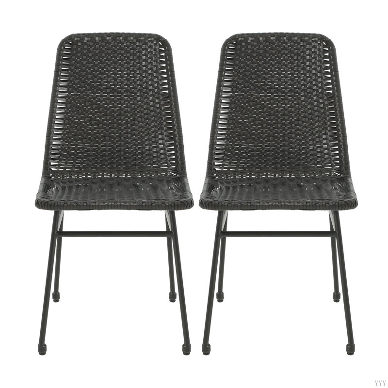 Chaise de salle à manger (ensemble de 2), Marron foncé