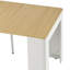 Table de salle à manger moderne extensible avec 3 rallonges amovibles et un système de rangement à 3 niveaux