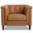 Cognac Brown Genuine Leather