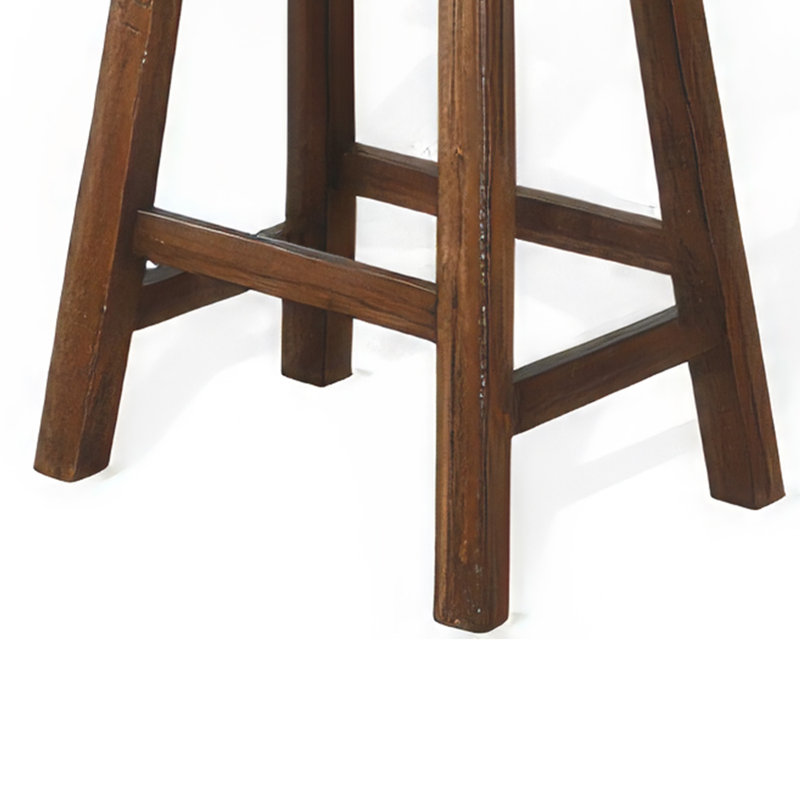 Reggie Barstool Set of 2, Saddle Seat, Mocha Brown Mahogany, Bar Stool (30” Seat Height), Mocha Brown
