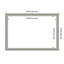Elegant Brushed Narrow Framed Dry Erase Magnetic Board Organization Boards-829038807