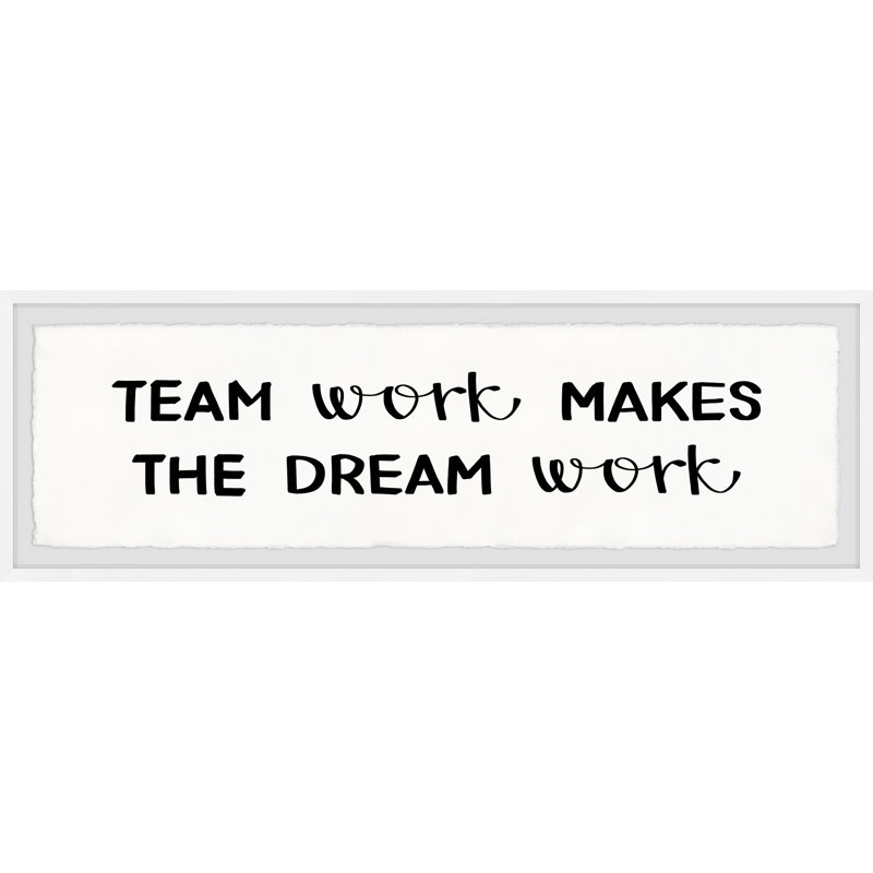 The Dream Work 1 Piece Single Picture Frame Wall Art, 25cm H x 76cm W x 3.81cm D