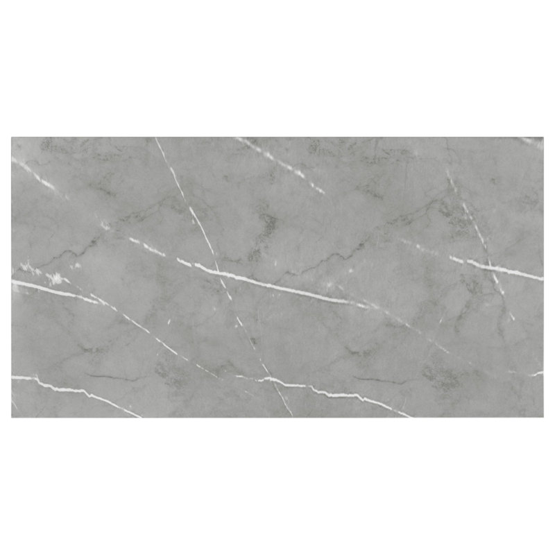 Savona Grey Faux Marble Rectangular Dining Table
