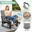 Chaise berçante de patio avec coussin-913543056