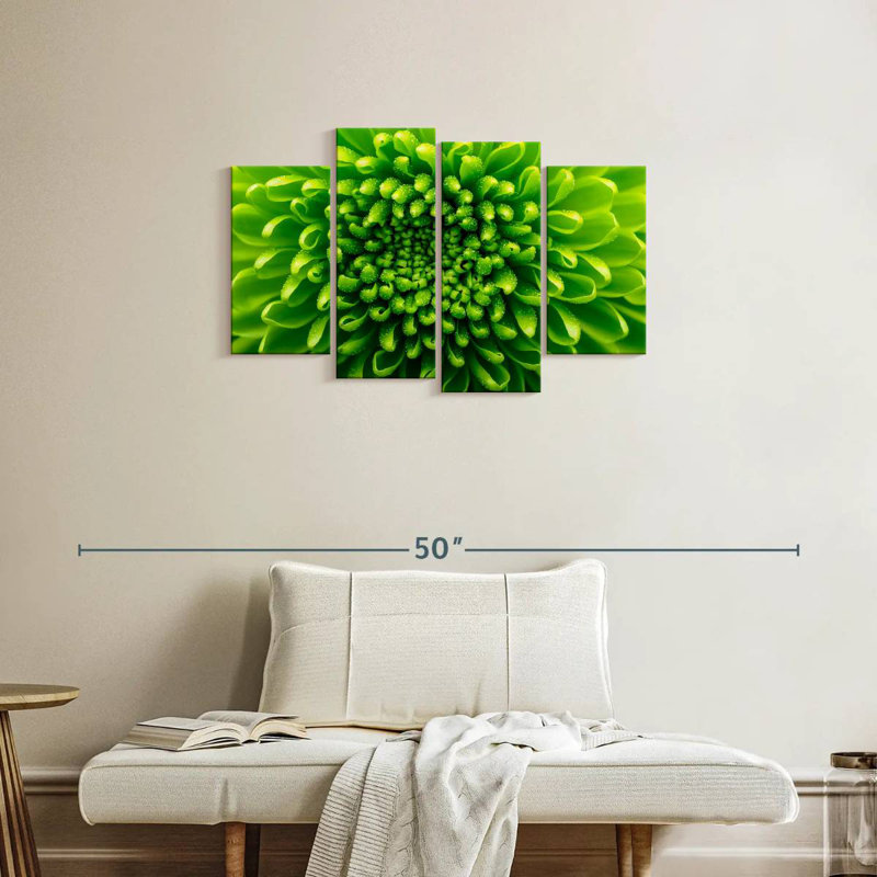 Harnek Green Chrysanthemum, 22" H x 36" W