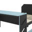 Lit de jour en bois double - Lit gigogne simple, bureau et ports de chargement USB inclus-80921753