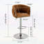 Tabourets de bar pivotants à 360 ° avec dossier tissé, hauteur réglable et repose-pieds, parfaits pour la cuisine, le café et les bistro-1819207693