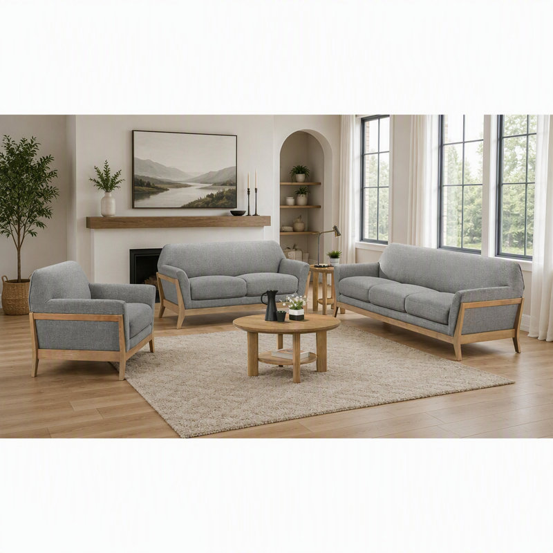 Caspian Grey Accent Chair