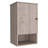 Medicine Single Door Cabinet 28" H, One Shelf, Two Interior Shelves, Light Gray-826583300