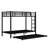 Twin XL Over Twin XL Metal Bunk Bed with Trundle-1383231524