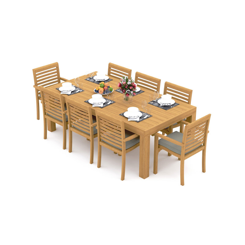 Ensemble repas extérieur pour 8 personnes Alvarez