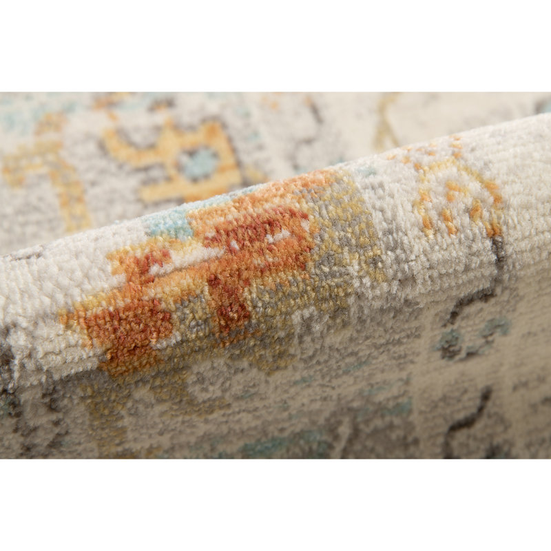 Chilverton Boho Floral Indoor / Outdoor Area Rug, Rectangle 2' x 3'