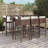 Metal Bar Set with Stools-503155701-486713637