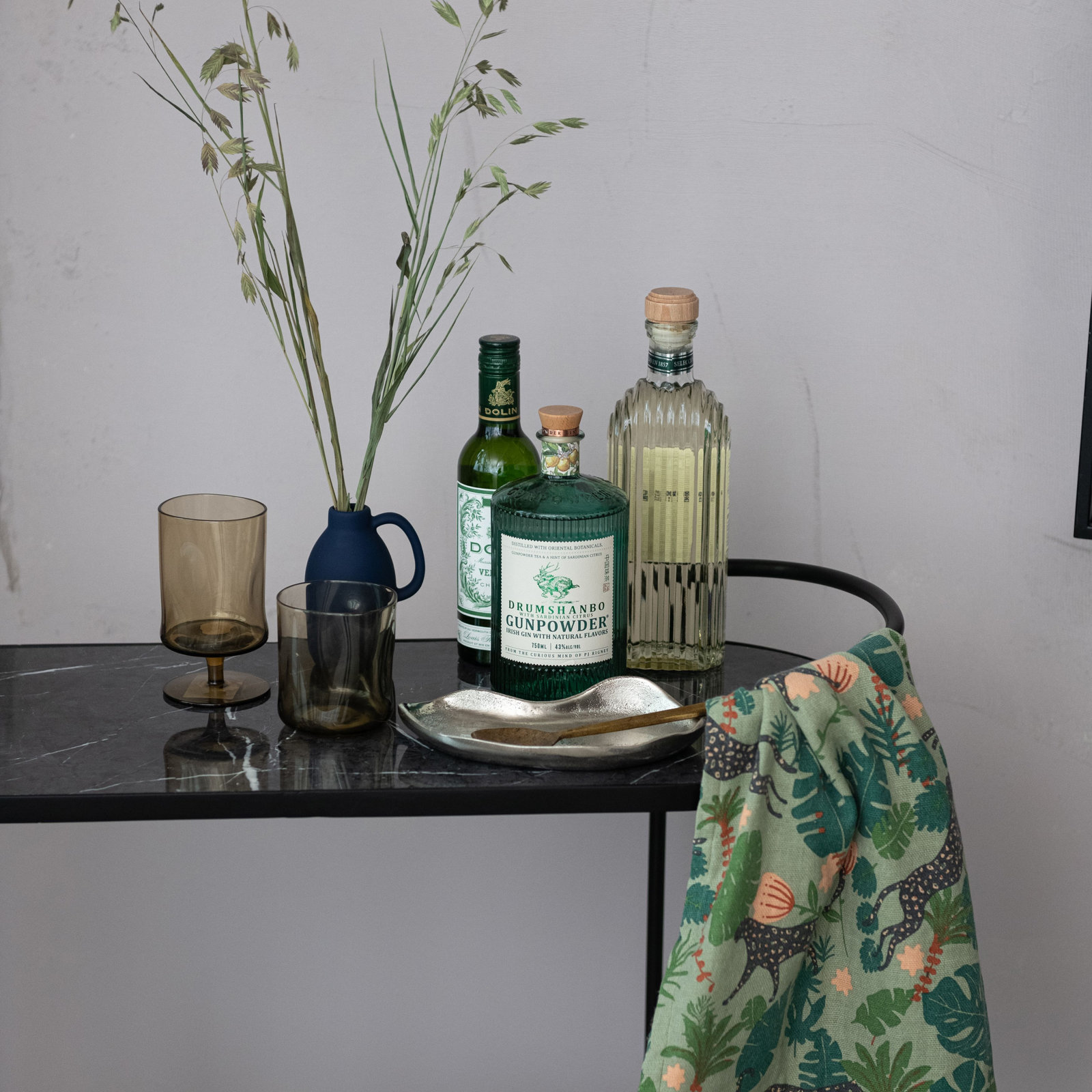 Stemmed Indented Drinking Glass