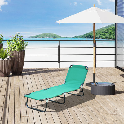 Chaise longue d'extérieur pliable