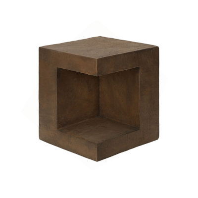 Accent Table, 25"H, Indoor Or Outdoor, Side Table, Nightstand, End, Square, Bedroom, Living Room, Walnut, Contemporary, Modern
