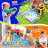12.14' x 14.6' Inflatable Slide with Waterslide and Air Blower