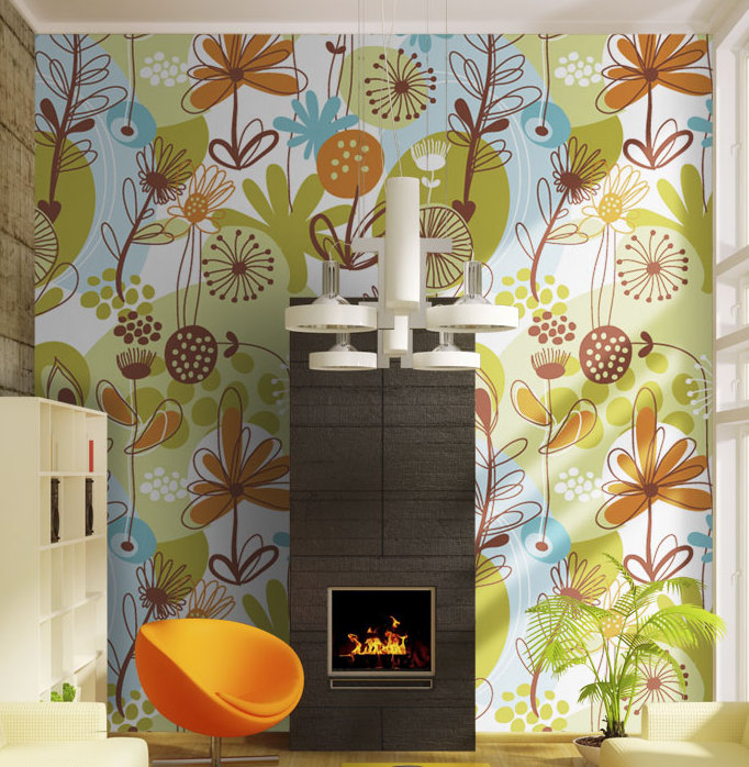 Summer 2.31m x 300cm Wallpaper, 270 cm L x 350 cm W