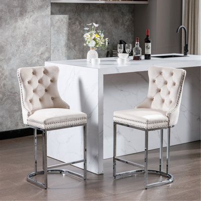 Leviton Tufted Asons Dining Chair, Set Of 2 by Everly Quinn