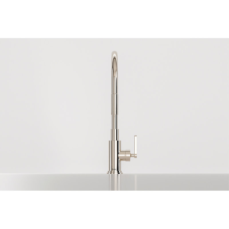Robinet de cuisine rétractable Lombardia, Nickel poli