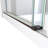 60.38" W x 34.5" D x 76" H Frameless Rectangle Sliding Shower Enclosure-85571292