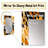 Orange And Black Modern Cheetah Print - animal print  Decorative Mirror, Animal Print Wall Mirror, Printed Metal Art-950952931