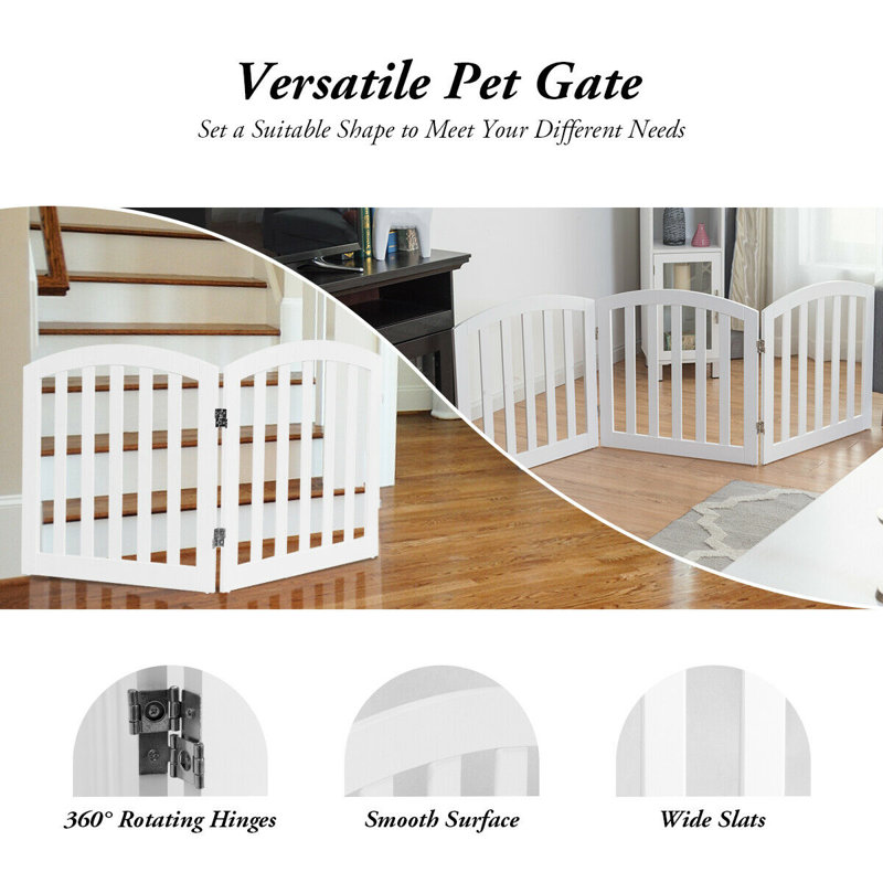 Mattingly Wood Free Standing Pet Gate