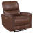 Saddle Brown Upholstered Power Recliner Chair