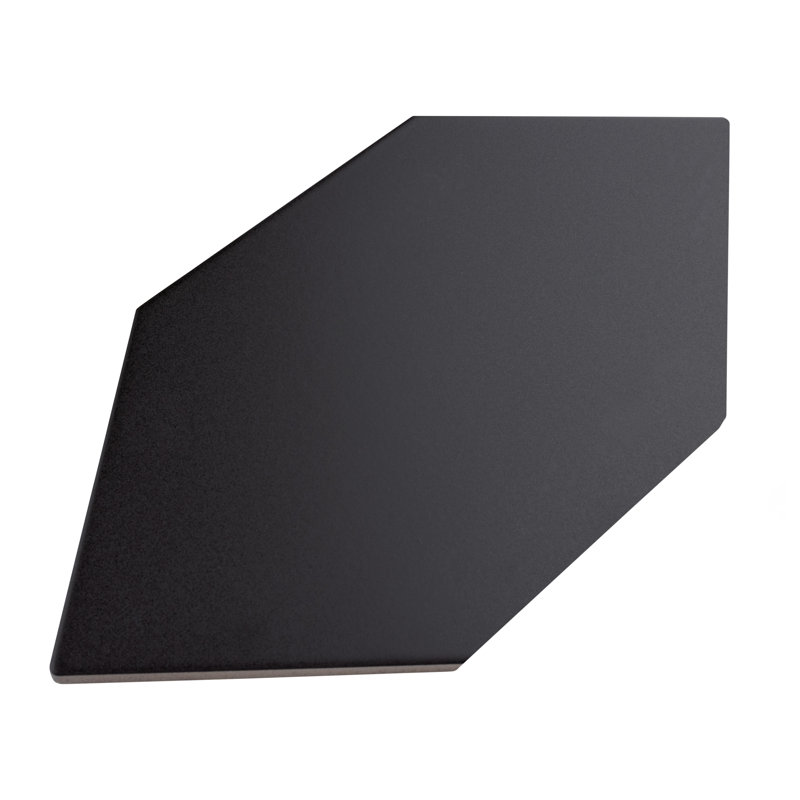 Carreau de mur et de sol en porcelaine aspect pierre 6,5 "x 12,5", Noir