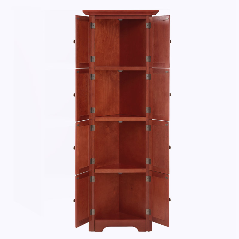 Corner Cabinet and Shelves, Cherry