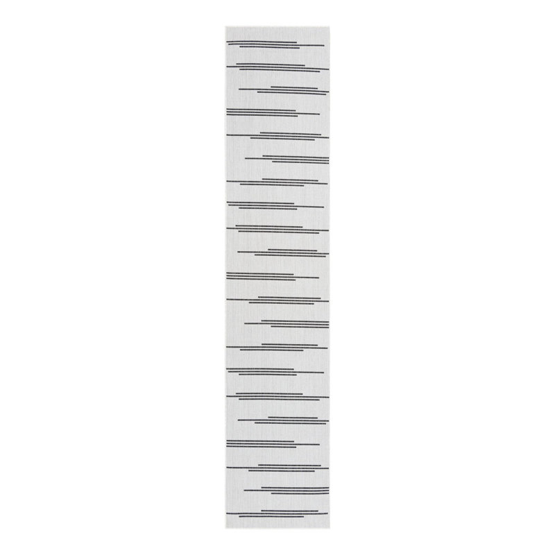 Leonardville Striped Indoor/Outdoor Area Rug, Runner 2'7" x 12'