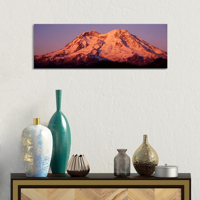 USA, Washington, Mount Rainier National Park - Wrapped Canvas Panoramic Print, 30.48 cm H x 91.44 cm W x 1.91 cm D