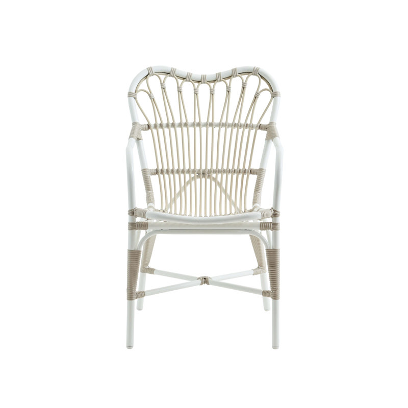 Margret Outdoor Dining Armchair, Dove White