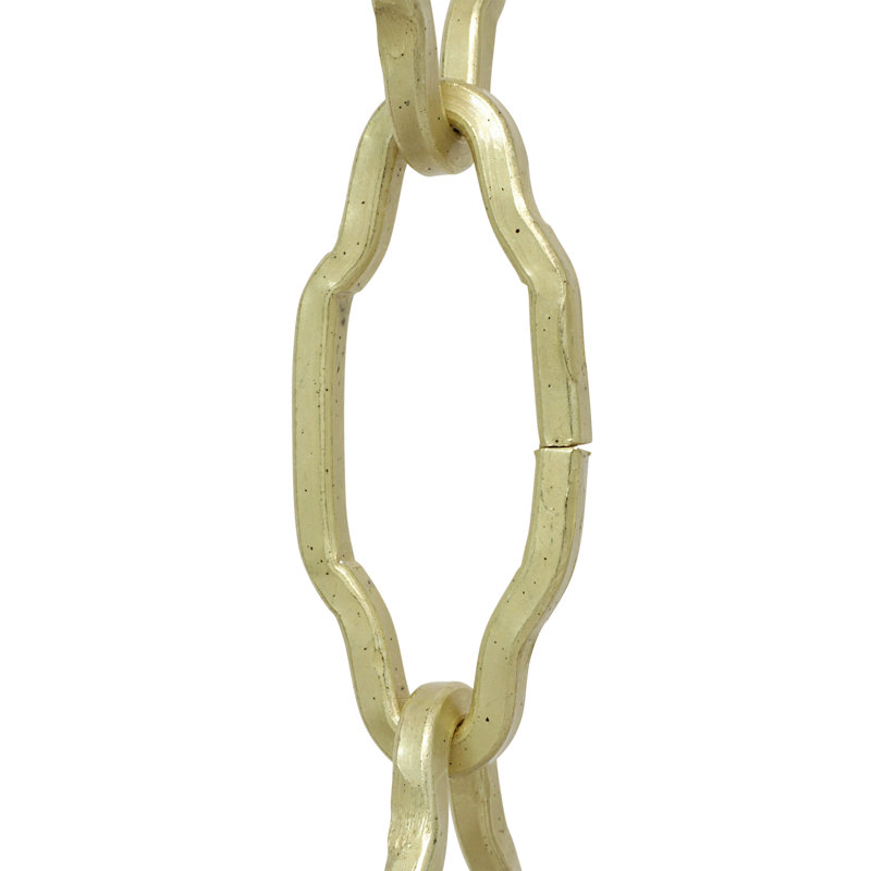 Chaîne décorative de lustre cathédrale, Laiton satiné, 36"L x 0.79" W x 0.13"D