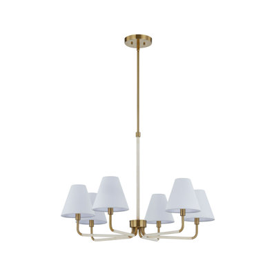Ifeyinwa 6-Light Chandelier, White