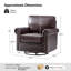 Chaise berçante pivotante en cuir véritable Auer-1929734922
