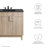 Modway Miles 36'' Free Standing Single Bathroom Vanity with Ceramic Top-92590989-92590992